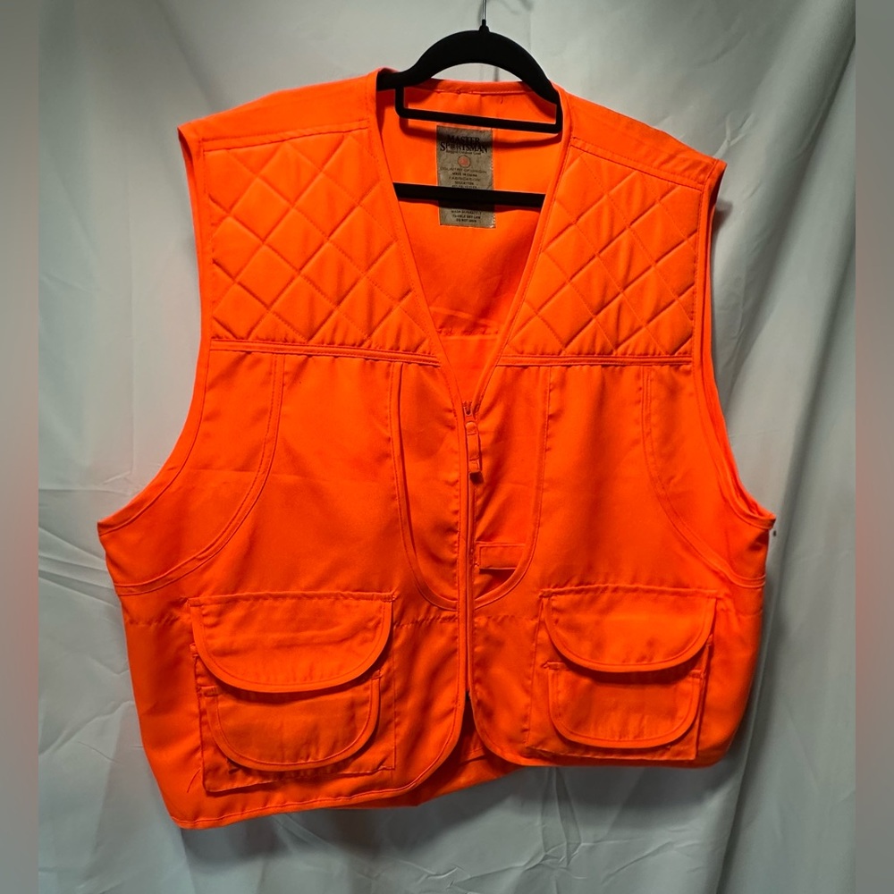 Master Sportsman Men’s Blaze Orange Hunting Vest.